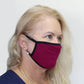 K-Lee Designs anti-bacterial and hypoallergenic Bamboo Face Mask in Mulberry with Black straps made in Australia